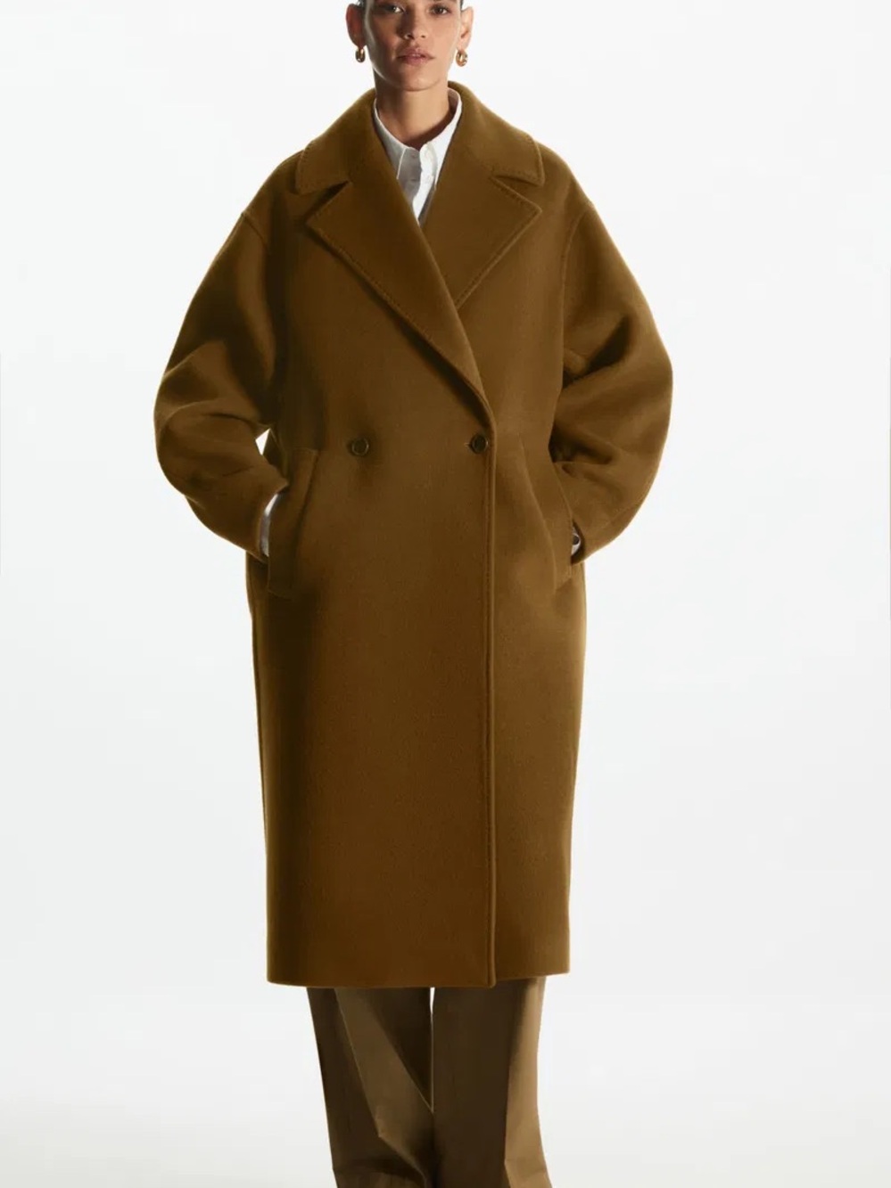 COS Oversized Double-Breasted Wool Coat